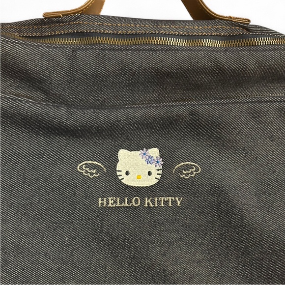 angel hello kitty denim backpack Kitty and Friends BFF Mini Convertible Cooler It also features an exterior zip pocket in front for safe carrying of small items and more with a rubber Hello Kitty zipper pull Forever 21 x Sanrio Angel